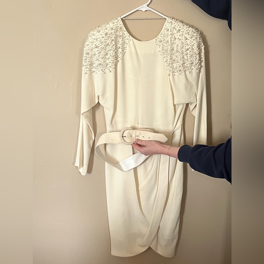 Vintage 80s Wedding Dress with Shoulder Pads